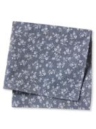 Banana Republic Mens Linen Floral Pocket Square Size One Size - Navy Star