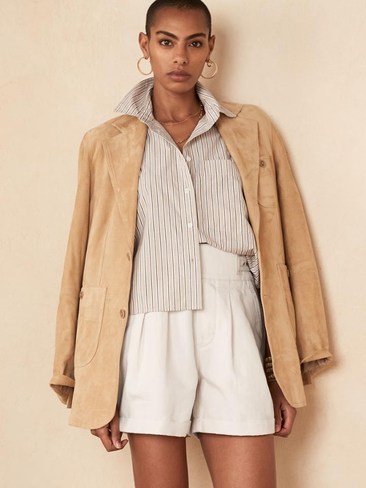 Boxy Cropped Shirt