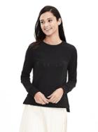 Banana Republic &quot;noir&quot; Sweatshirt Size L Petite - Black