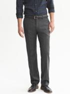 Banana Republic Tailored Slim Fit Flannel Pant Size 30w 32l - Grey Heather