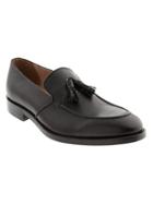 Banana Republic Mens Kendrick Italian Leather Tassel Loafer Size 10 - Black