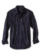 Banana Republic Mens Camden Fit Custom 078 Wash Navy Shirt Size L Tall - Navy