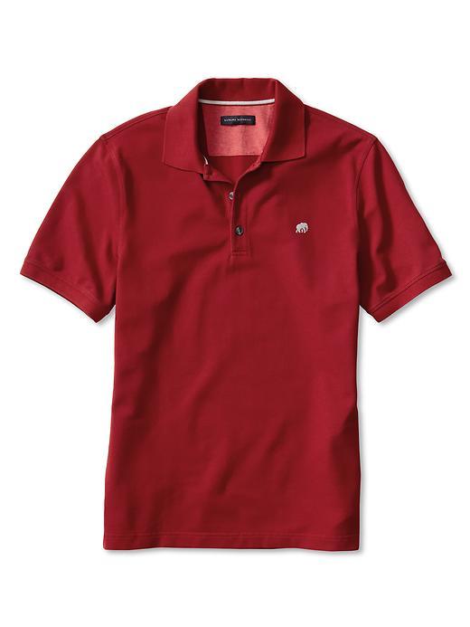 Banana Republic Signature Pique Polo Size L - Red Star