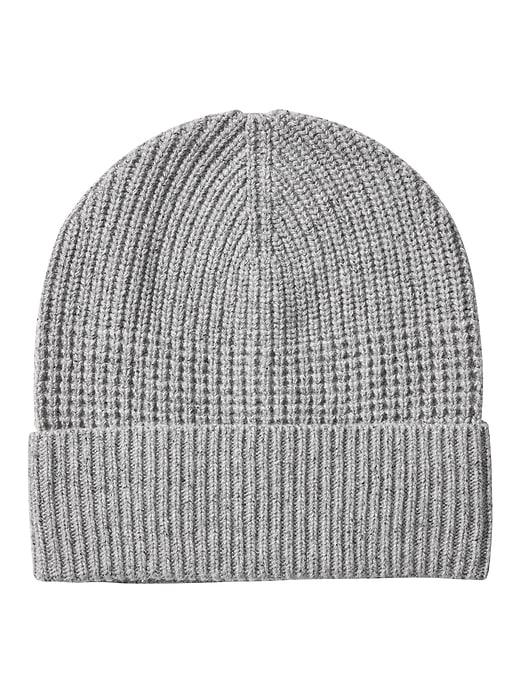 Banana Republic Mens Br X Kevin Love   Merino-silk Blend Donegal Beanie Heather Light Gray Size One Size
