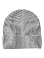 Banana Republic Mens Br X Kevin Love   Merino-silk Blend Donegal Beanie Heather Light Gray Size One Size