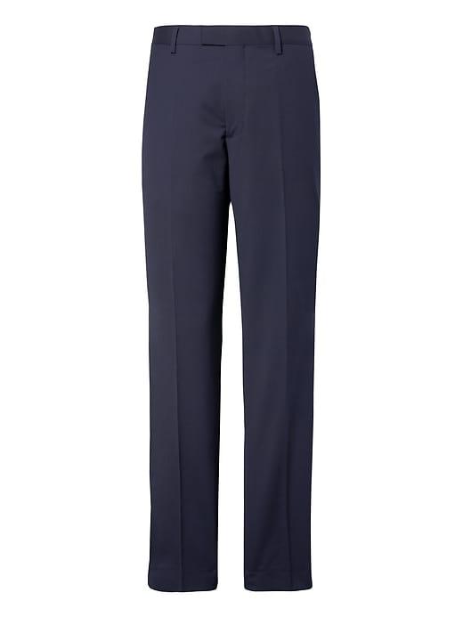 Banana Republic Mens Standard Solid Italian Wool Suit Pant Navy Size 35w
