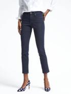 Banana Republic Womens Skinny Wash Bistretch Ankle Jean - Dark Wash