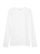 Banana Republic Womens Stretch Cotton-modal Fitted Crew-neck T-shirt White Size Xs