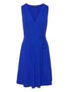 Banana Republic Womens Soft Ponte Wrap Dress Bright Blue Size 0
