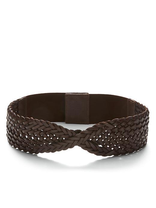 Banana Republic Criss Cross Braided Belt - Brown