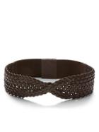 Banana Republic Criss Cross Braided Belt - Brown