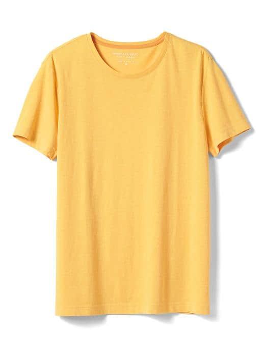 Banana Republic Mens Soft Wash Tee - Yellow