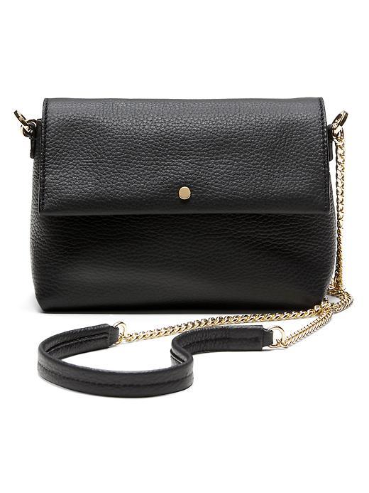 Banana Republic Black Italian Leather Chain Bag Size One Size - Black