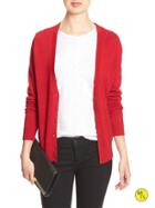 Banana Republic Womens Factory Forever Vee Cardigan Size L - Scarlet Sage
