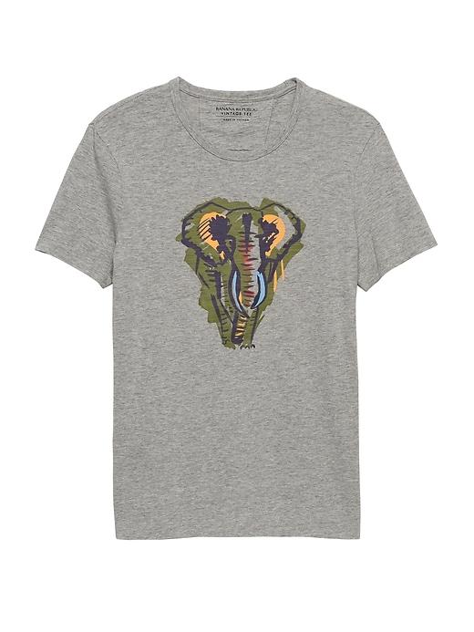 Banana Republic Elephant Graphic Tee