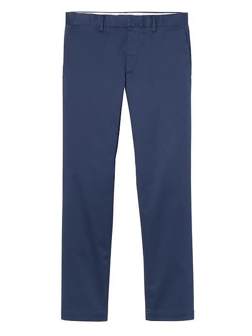 Banana Republic Mens Emerson Straight Rapid Movement Chino Pant Magical Blue Size 28w
