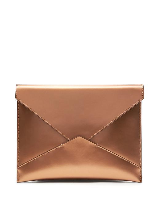 Banana Republic Rose Gold Envelope Clutch Size One Size - Rose Gold