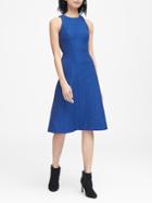 Banana Republic Italian Tweed Fit-and-flare Dress