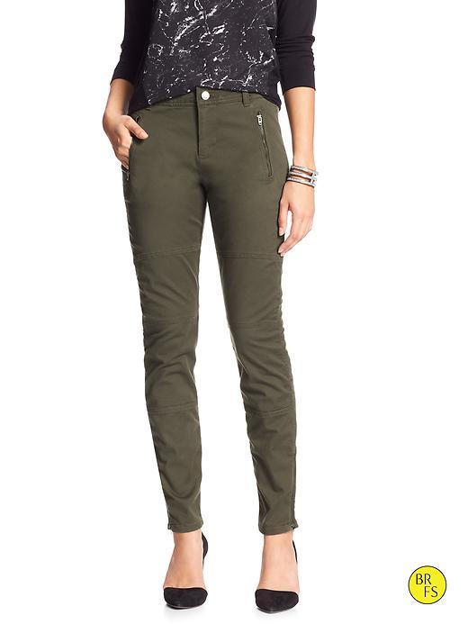 Banana Republic Factory High Waisted Zipper Pant Size 0 - Utility Green