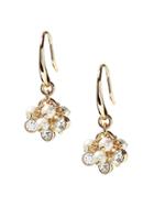 Banana Republic Womens Pearl Cluster Drop Earring Gold Size One Size