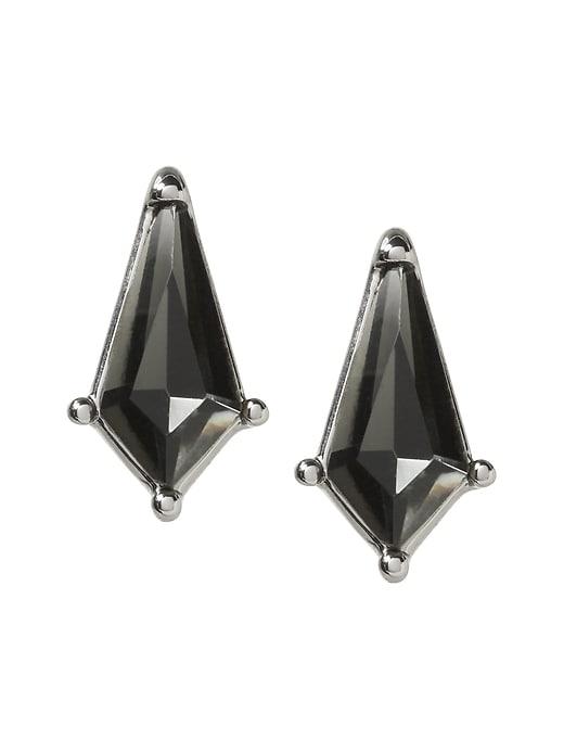 Banana Republic Womens New Shape Stone Stud Earring Silver Size One Size