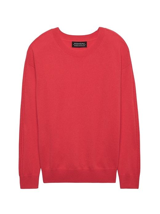 Banana Republic Womens Todd & Duncan Cashmere Drop Shoulder Sweater Tamale Red Size L