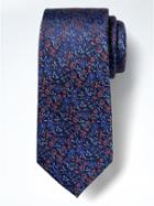 Banana Republic Mens Wildflower Silk Nanotex Tie Dried Morello Size One Size