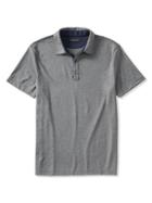 Banana Republic Mens Tailored Cotton/silk Polo Size L Tall - Gray Heather
