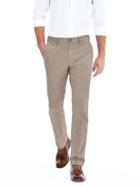 Banana Republic Mens Kentfield Slim Taupe Cotton Pant Size 32w 36l Tall - Taupe Novelty