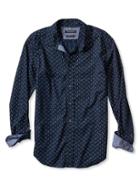 Banana Republic Mens Grant Fit Custom 078 Wash Arrow Shirt Size L Tall - Gold Plate