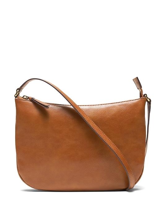 Banana Republic Womens Essential Crossbody Nutmeg Size One Size