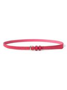 Banana Republic Womens Suede Skinny Trouser Belt Hot Pink Size Xl