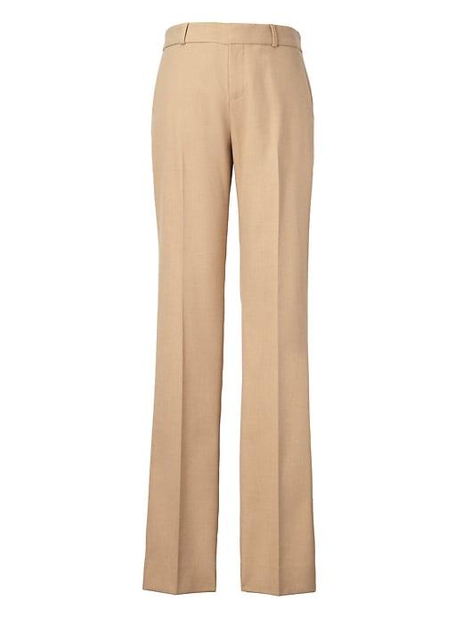 Banana Republic Womens Petite Logan Trouser-fit Luxe Brushed Twill Pant Khaki Size 0