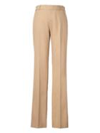 Banana Republic Womens Petite Logan Trouser-fit Luxe Brushed Twill Pant Khaki Size 0