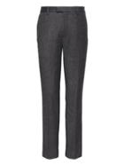 Banana Republic Mens Slim Performance Stretch Wool Flannel Pant Charcoal Gray Size 28w