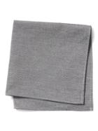 Banana Republic Mens Basic Chambray Pocket Square Gray Size One Size