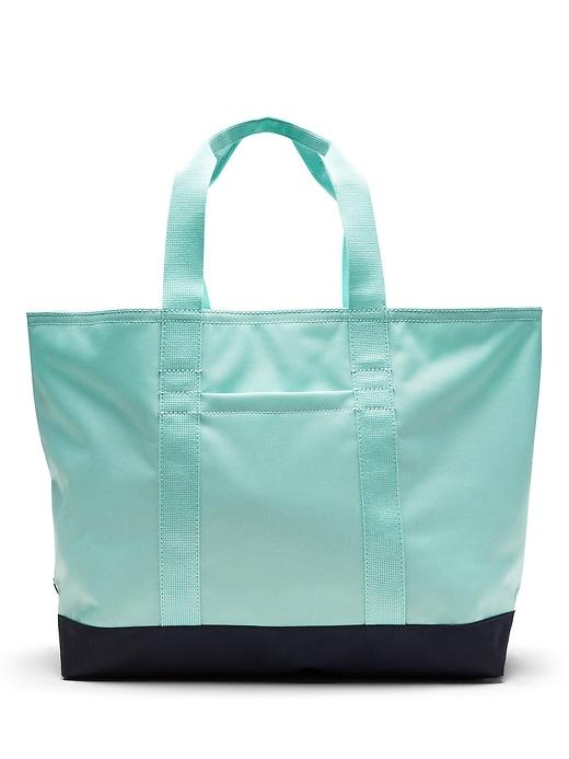 Banana Republic Womens Color-blocked Large Tote Bag Mint Green Size One Size