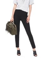 Banana Republic Womens Sloan Fit Black High Waist Pant Size 0 Petite - Black