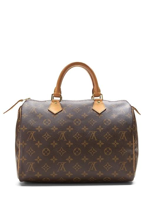 Banana Republic Mens Luxe Finds   Louis Vuitton Monogram Speedy 30 Bag Brown Burlap Size One Size