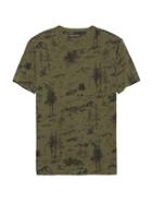 Banana Republic Mens Soft Wash Camo Print T-shirt Military Green Size Xl