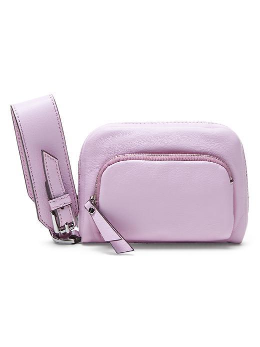 Banana Republic Lavender Double Zip Wristlet Size One Size - Lavender