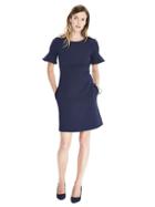 Banana Republic Womens Short Flutter Sleeve Dress Size 0 - Medium Blue