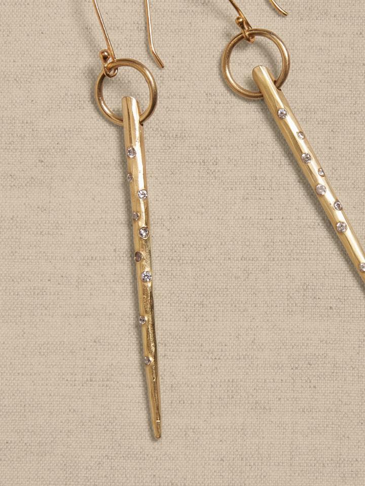 Crystal Dagger Earrings | Aureus + Argent