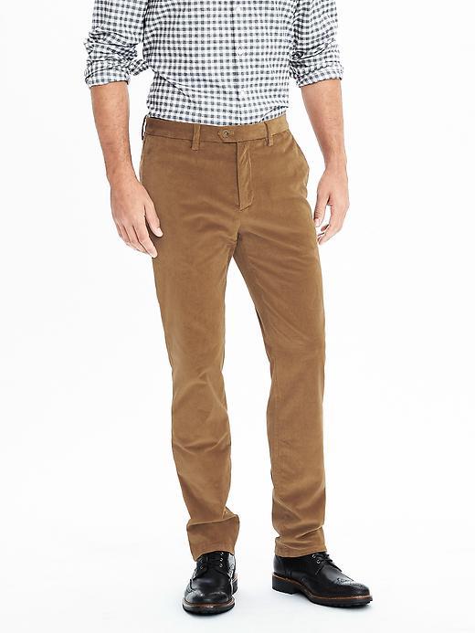 Banana Republic Mens Emerson Twill Cord Chino Size 35w 36l Tall - Acorn