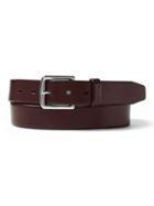 Banana Republic Mens Italian Leather Belt Burgundy Size 34