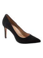 Banana Republic Womens Madison 12-hour Rounded-topline Pump True Black Suede Size 10