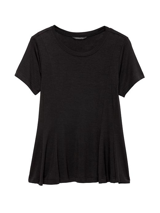 Banana Republic Threadsoft Peplum T-shirt