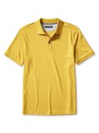 Banana Republic Mens Luxe Touch Polo Size L Tall - Gold Plate
