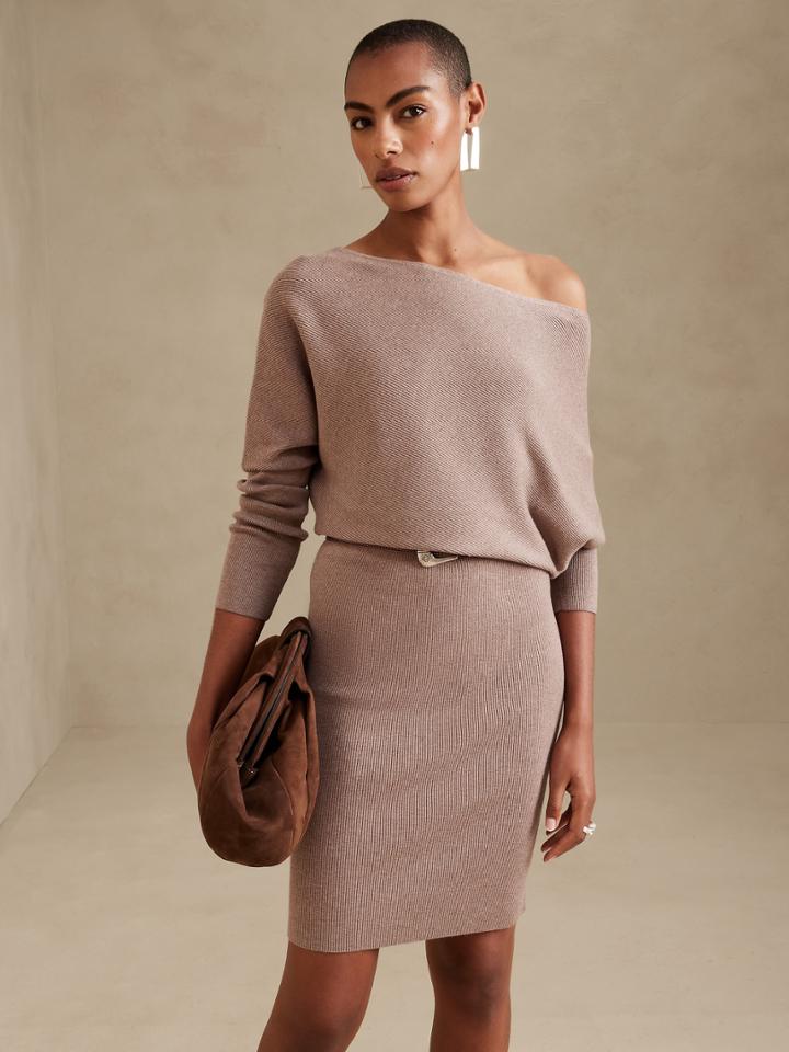 Colleta Off-shoulder Sweater Dress