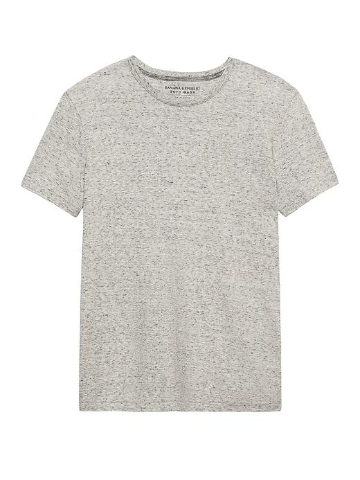 Banana Republic Mens Soft-wash Crew-neck T-shirt Light Smoke Size S